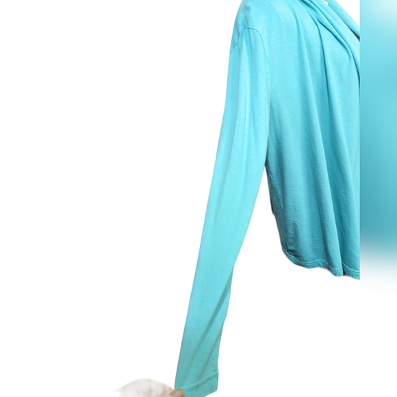 CHAPS | Cardigan Waterfall lightweight Sweater | Mint | Medium - Picture 6 of 9